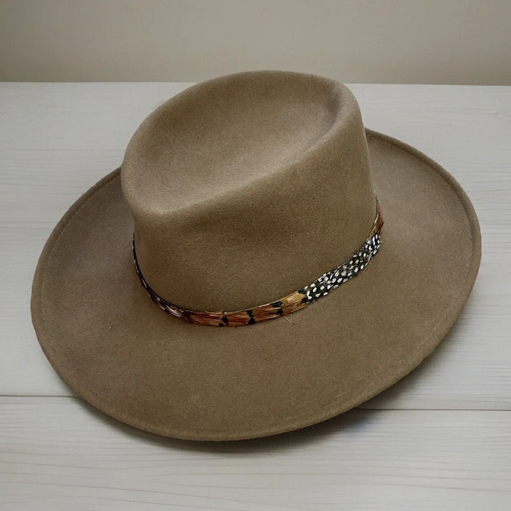 The Natural by‎ Bollman of Lancaster County USA Fedora Hat 100% Wool Sz Small